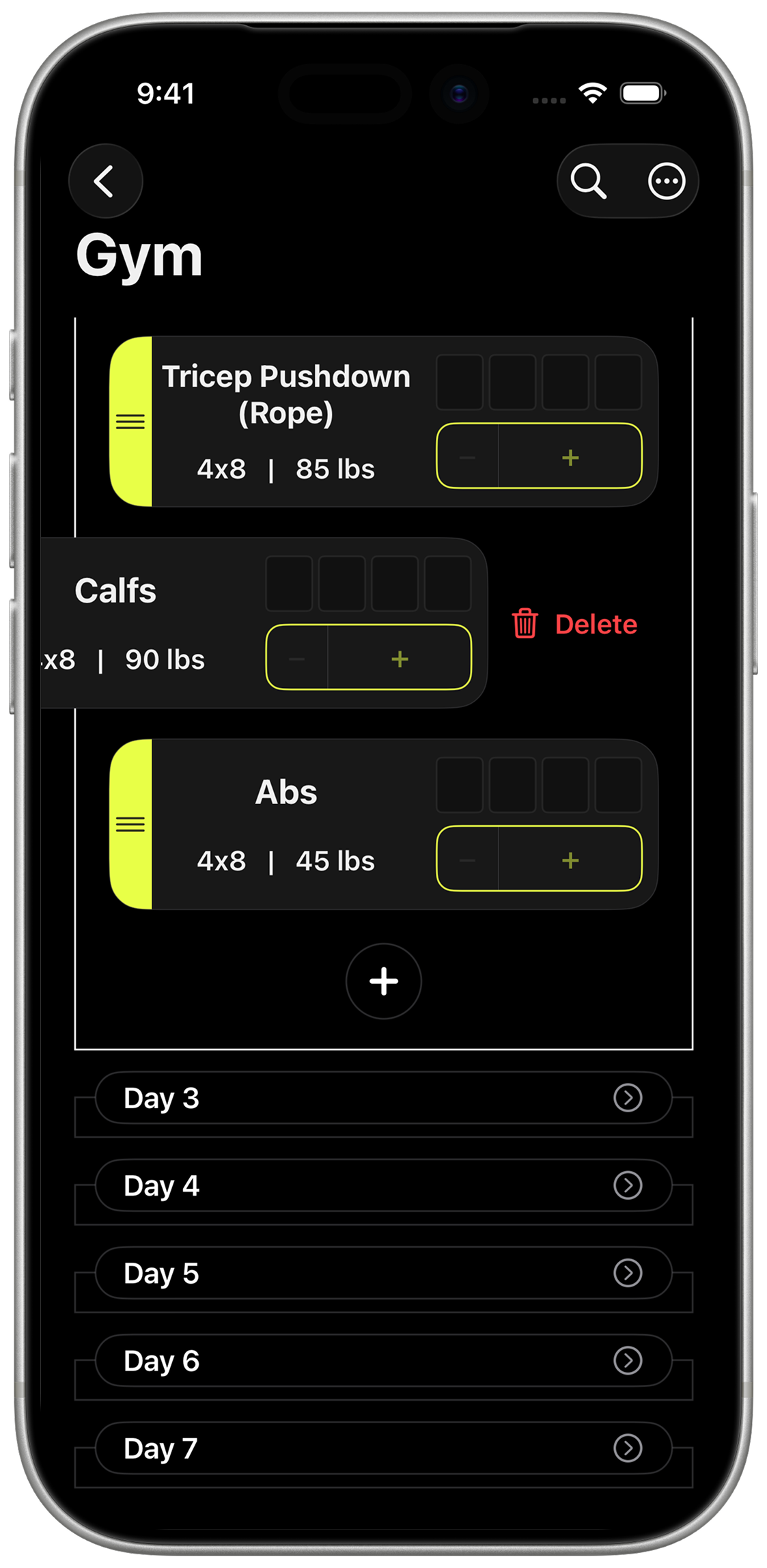 WorkoutX customization
